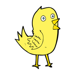 cartoon tweeting bird