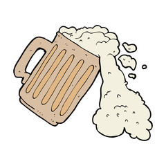 cartoon mug of beer