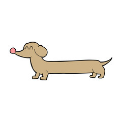 cartoon dachshund