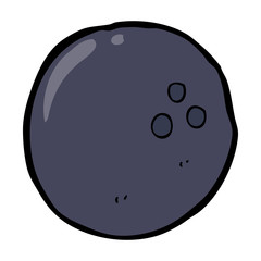 cartoon bowling ball