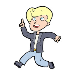 cartoon man with great idea