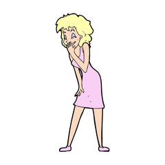 cartoon woman laughing