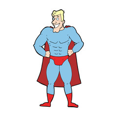 cartoon superhero