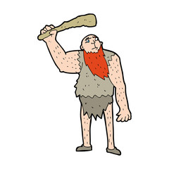 cartoon neanderthal
