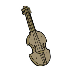 cartoon violin