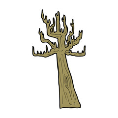 old bare tree cartoon
