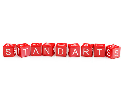  Standarts - Alphabet blocks isolated
