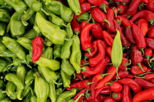 kırmızı yeşil biber