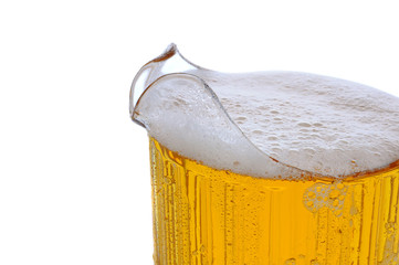 Closeup of a Beer Pitcher