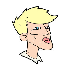 cartoon male model guy
