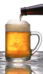 Mug of Beer with Pour