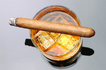 Cigar on Whiskey