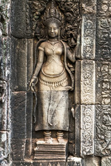 Naklejka premium Bayon temple, Angkor, Cambodia