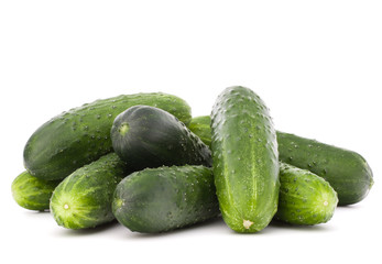 Cucumber vegetable  isolated on white background cutout