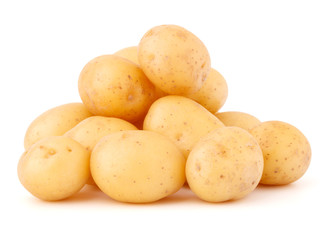 new potato tuber isolated on white background cutout