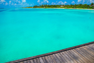 Beautiful tropical view of perfect ideal island