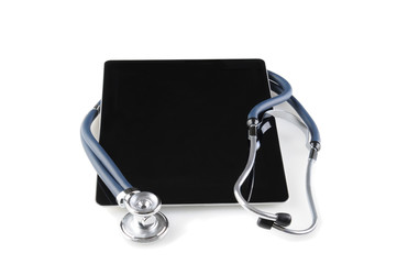 Stethoscope and Tablet Computer