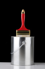 Paint Can with Brush Inside