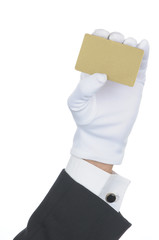 Butler with blank Gold Card