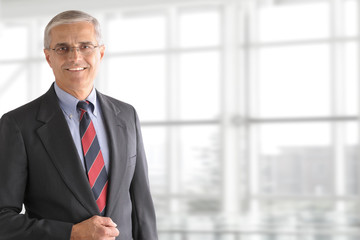 Mature Businessman Standing in Office