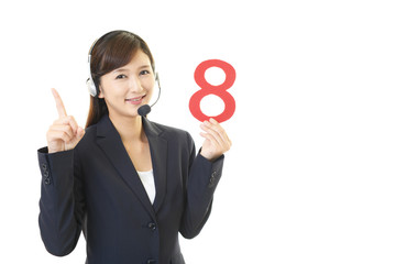 笑顔のオペレーター