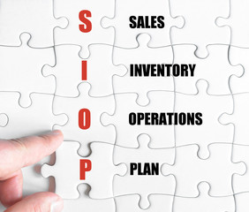 Fototapeta premium Last puzzle piece with Business Acronym SIOP