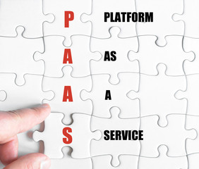 Last puzzle piece with Business Acronym PAAS