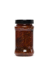 Organic Fig Fruit Spread. Selective focus.