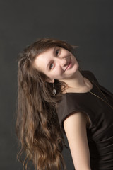 Fototapeta premium girl with long hair