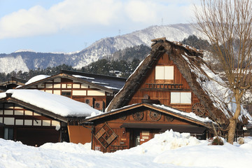 Shirakawa go village hut