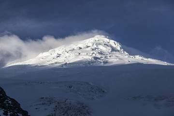 Volcán Cayambe, glaciares