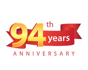 94 Ribbon Anniversary Logo