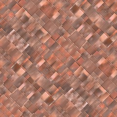 Seamless diagonal mosaic background in brown spectrum