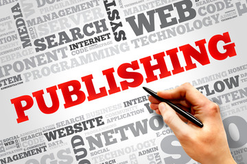Publishing word cloud, business concept
