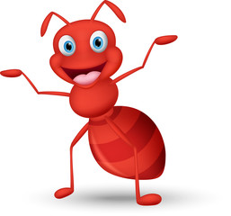 Happy ant cartoon 