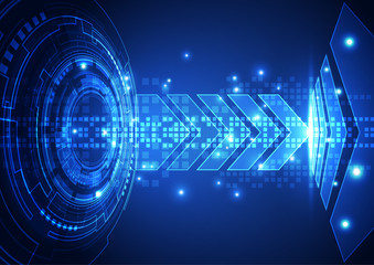 vector digital technology system, abstract background