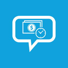 Dollar time message icon