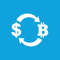 Dollar-bitcoin exchange icon