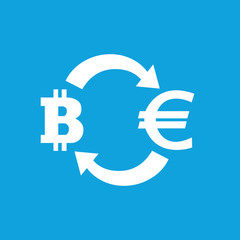 Bitcoin-euro exchange icon