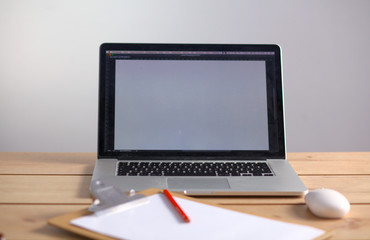 Fototapeta premium Laptop in interior