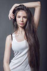 Fototapeta premium Portrait girl natural beauty 