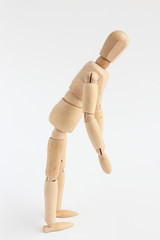 デッサン人形　落ち込む