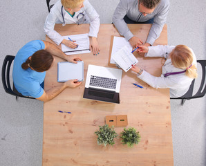 Group of Multiethnic Busy People Working in an Office
