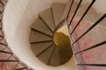 Old spiral staircase