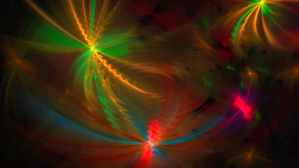 Wavy abstract background with lights