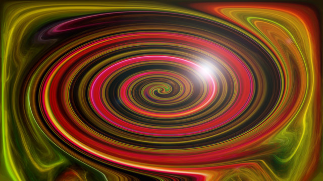 Abstract saturated twirl of colors