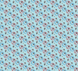 Cigarette smoking is used as a pattern and background 