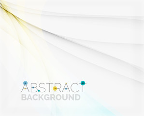 Corporate white background with gentle flowing waves