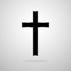 Cross. Christian Symbol. Vector illustration. Eps 10