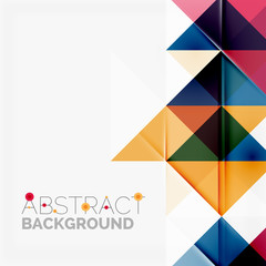 Abstract geometric background. Modern overlapping triangles